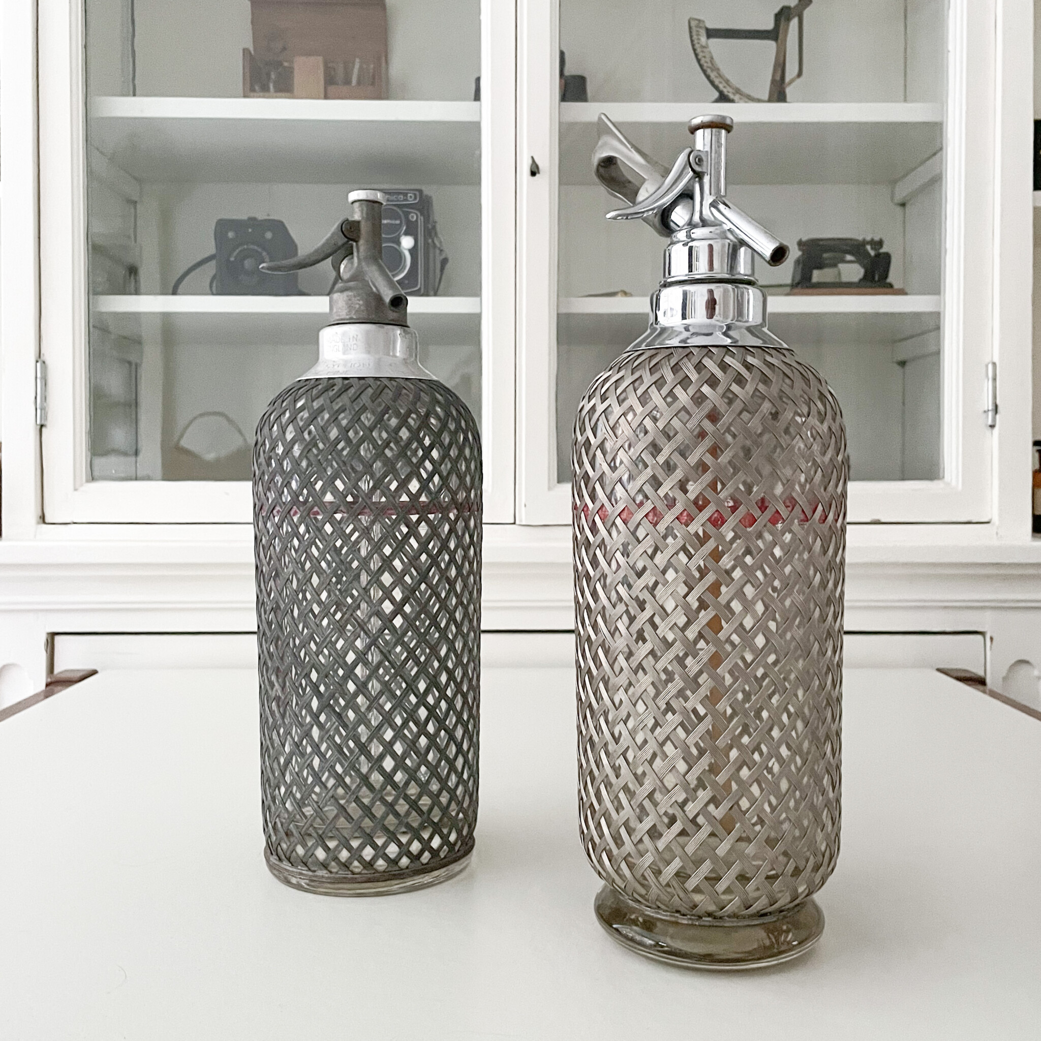 Art deco spuitwater flessen soda auto siphon bottle