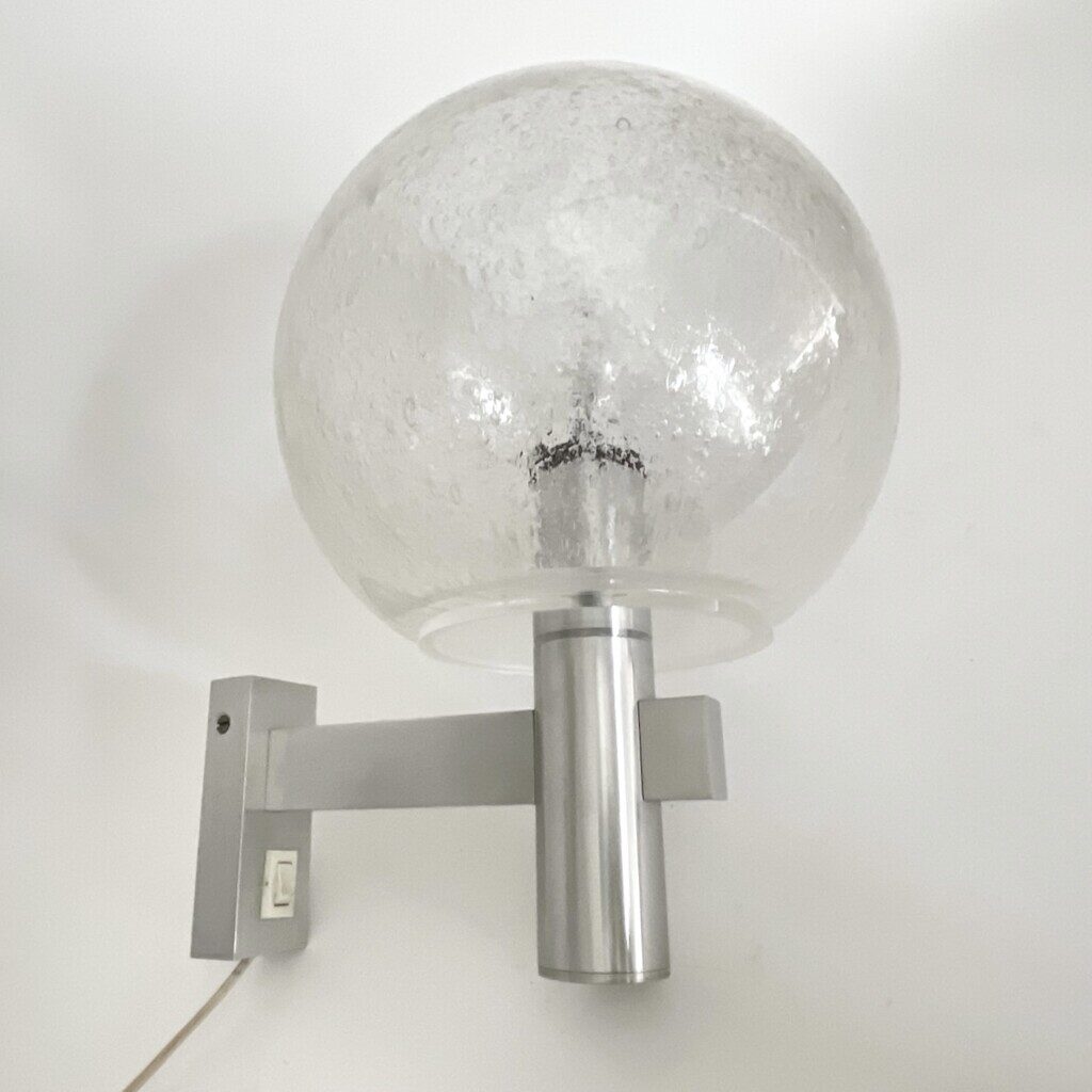 Vintage Dutch design Globe wandlamp