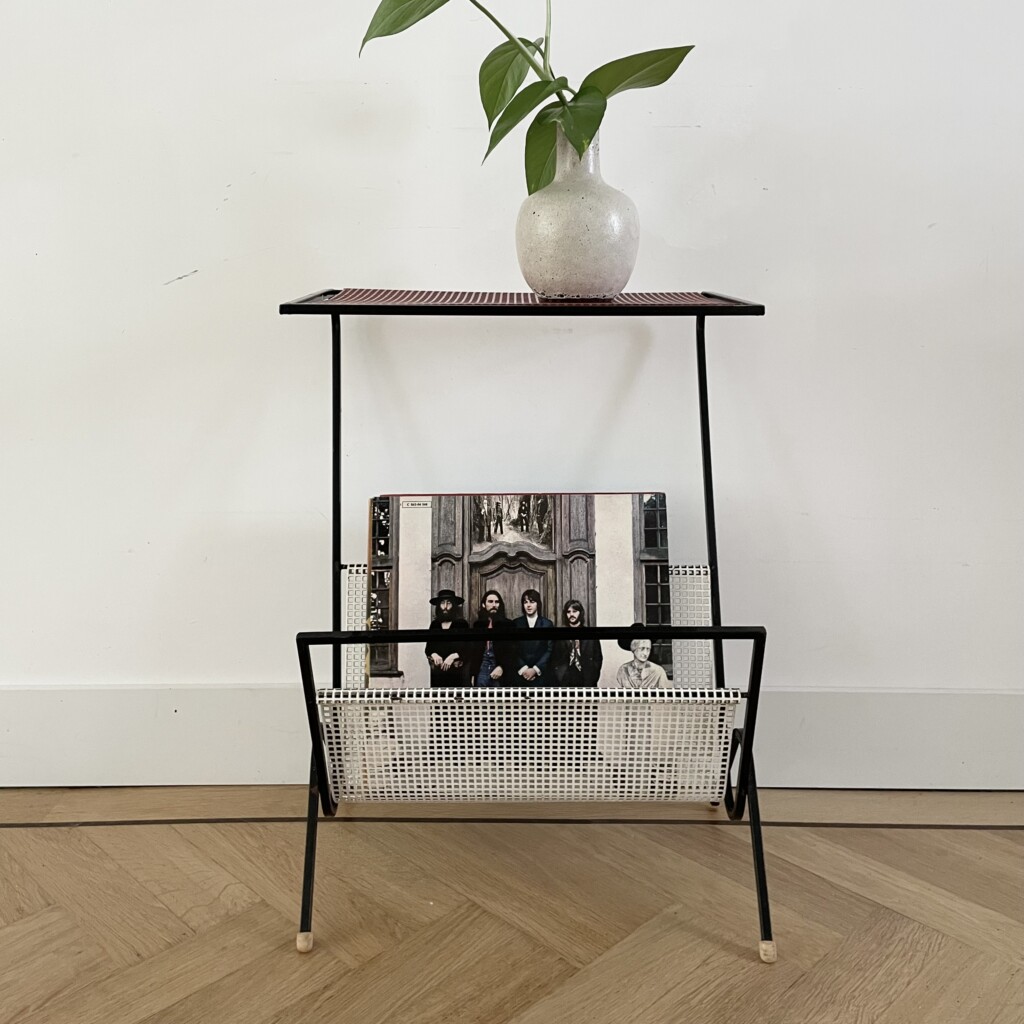 Vintage Pilastro bijzettafel, tijdschriftenrek